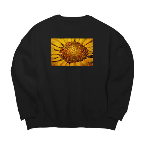 SUN FLOWER  Big Crew Neck Sweatshirt