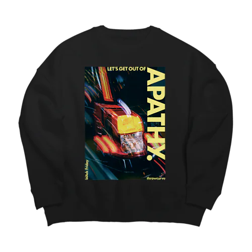throwcurve / LET’S GET OUT OF APATHY Big Crew Neck Sweatshirt