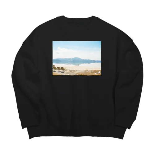 サウナ部　風景 Big Crew Neck Sweatshirt