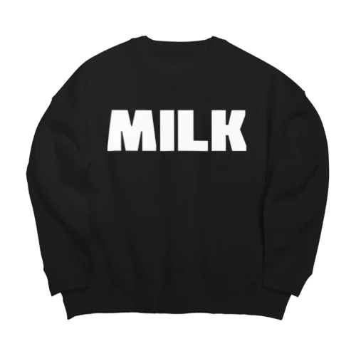 MILK ミルク B シンプルBIGロゴ ストリートファッション B Big Crew Neck Sweatshirt