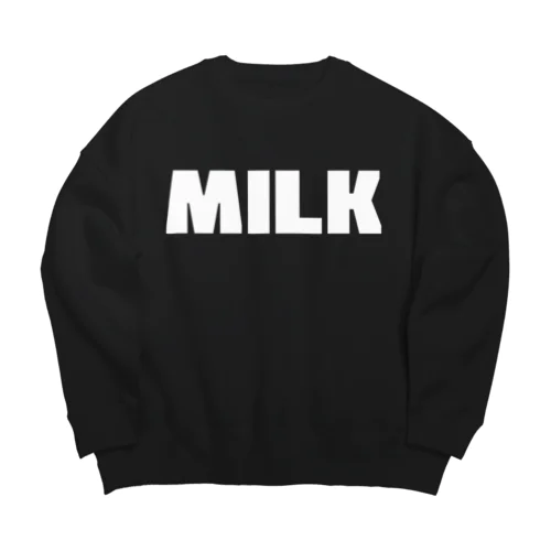 MILK ミルク B シンプルBIGロゴ ストリートファッション B ビッグシルエットスウェット