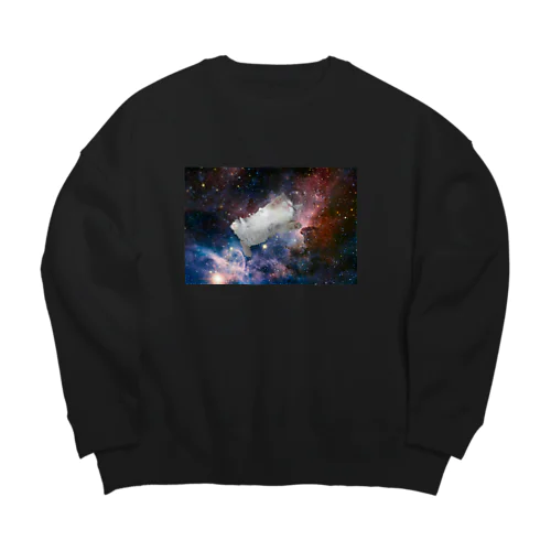 スペースキャット Big Crew Neck Sweatshirt