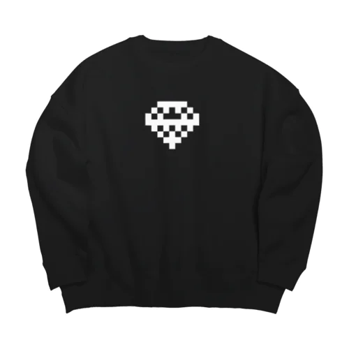dotRuby / white Big Crew Neck Sweatshirt