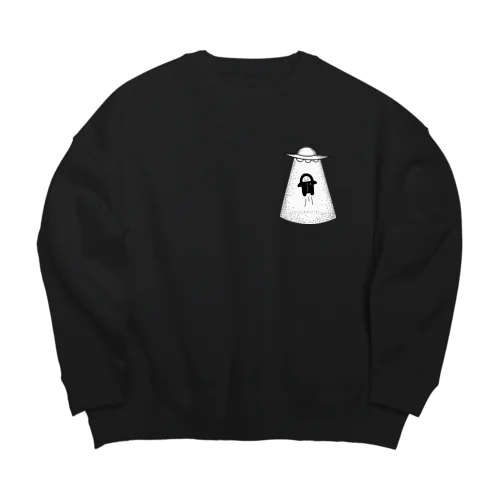 よじげんくんUFO光 Big Crew Neck Sweatshirt