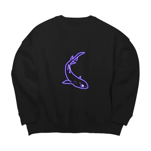 ネオンカラーヨロイザメ Big Crew Neck Sweatshirt