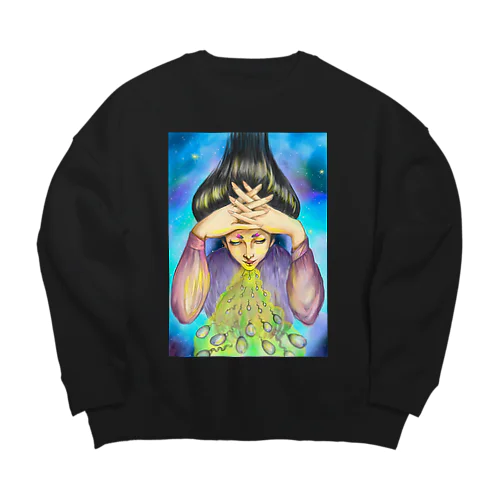 射精 Big Crew Neck Sweatshirt