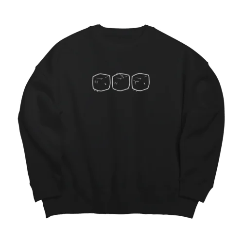 3連 Big Crew Neck Sweatshirt