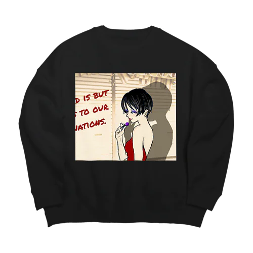 三白眼 Big Crew Neck Sweatshirt