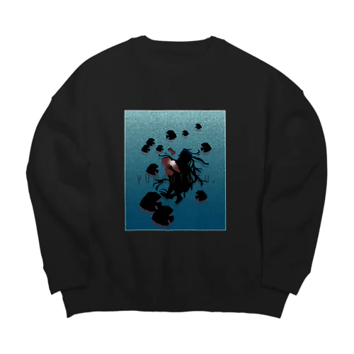 yumeututu. Big Crew Neck Sweatshirt