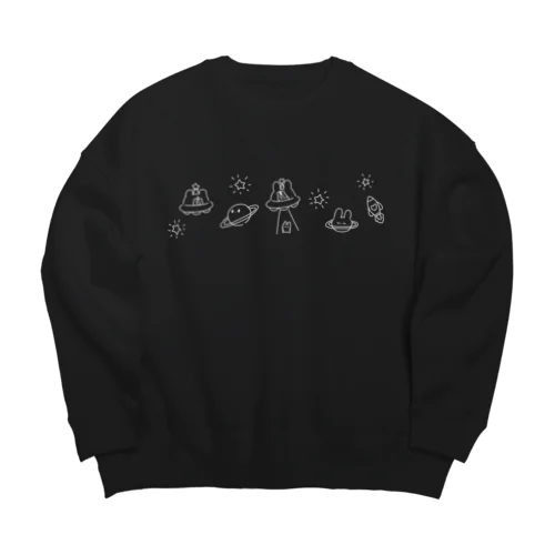 らくがきUFO Big Crew Neck Sweatshirt