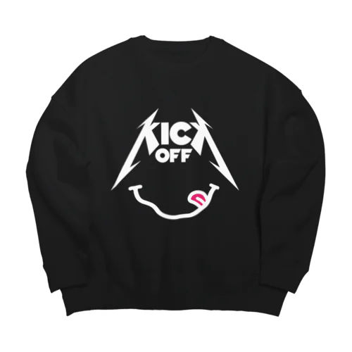 KICK OFFロゴ Big Crew Neck Sweatshirt