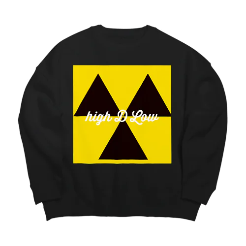 HIGH D Low Big Crew Neck Sweatshirt