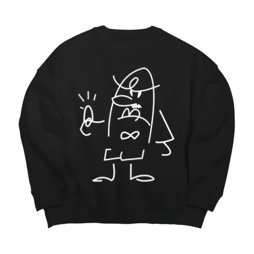 ゆび刑事 Big Crew Neck Sweatshirt