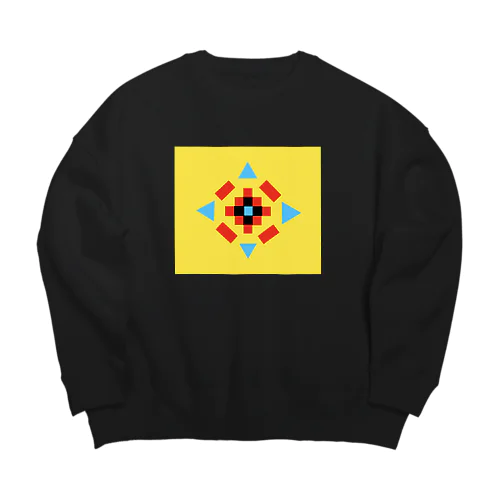 trnsk チロリアンプリント Big Crew Neck Sweatshirt