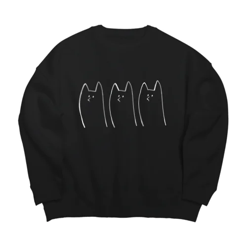 【白主線】いぬがみさん Big Crew Neck Sweatshirt