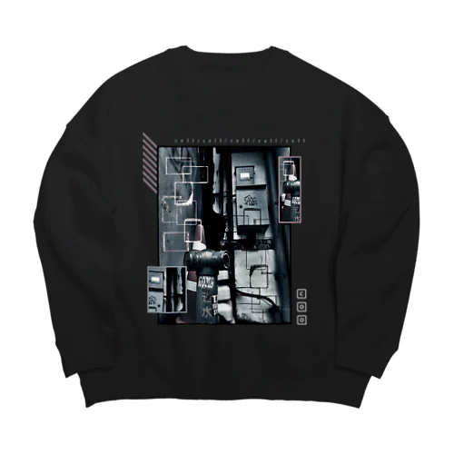 cell (両面) Big Crew Neck Sweatshirt