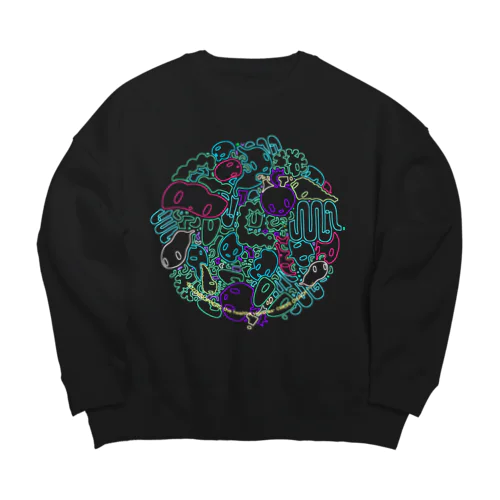 【各5着限定】ゴゾーロッパーズ (2/neon) Big Crew Neck Sweatshirt