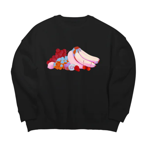 fruits01 Big Crew Neck Sweatshirt