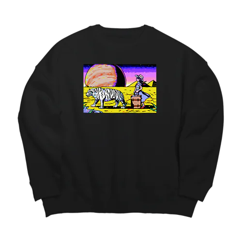 温泉旅行ちゃん Big Crew Neck Sweatshirt