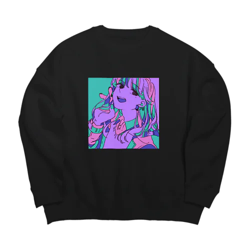 あざといんだから Big Crew Neck Sweatshirt