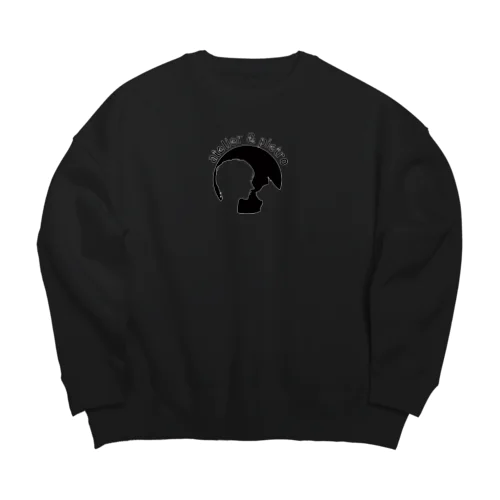 oshima Black Big Crew Neck Sweatshirt