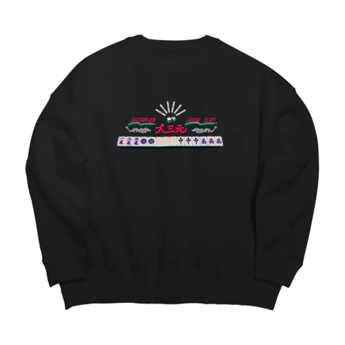 麻雀/大三元スウェット Big Crew Neck Sweatshirt