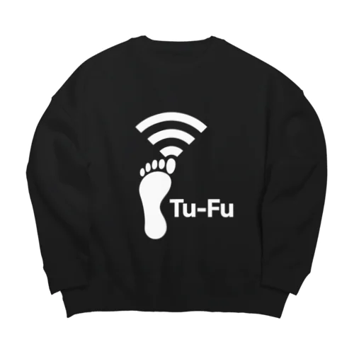 Tu-Fu(痛風)受信中(White) 루즈핏 맨투맨