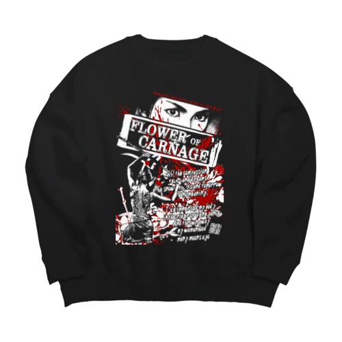 怨み節エレジー Big Crew Neck Sweatshirt