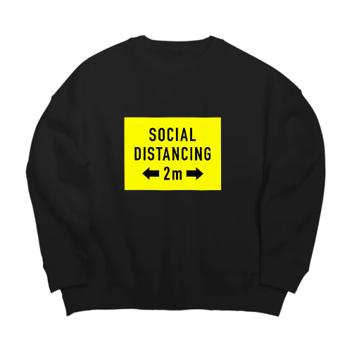  SOCIAL  DISTANCING Big Crew Neck Sweatshirt