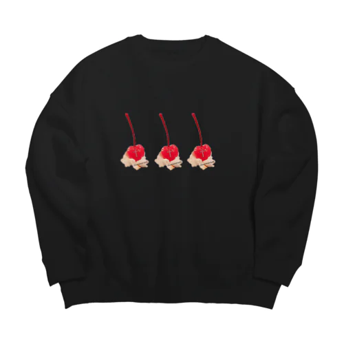 Heavenly cherry Big Crew Neck Sweatshirt