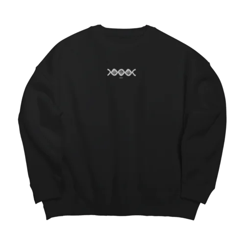 DNA グレー Big Crew Neck Sweatshirt