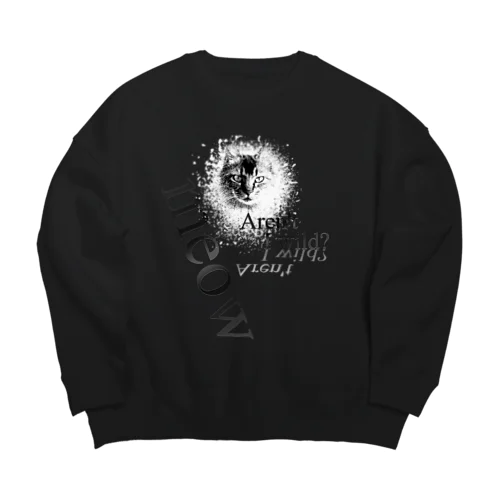 ワイルドだろぉ？ 濃い目 splash Big Crew Neck Sweatshirt