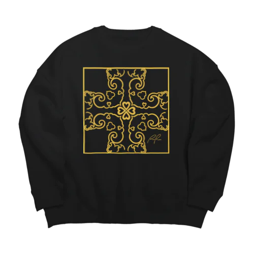 KEGYO / symmetry((gold Big Crew Neck Sweatshirt