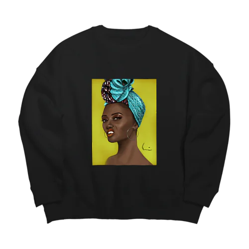 African queen Big Crew Neck Sweatshirt