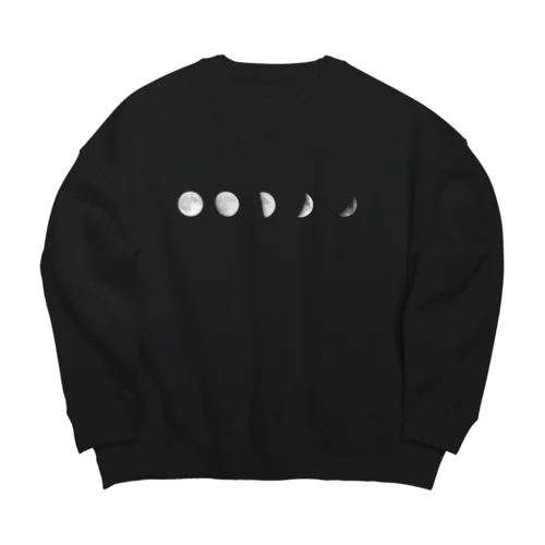 いろいろな月 Big Crew Neck Sweatshirt