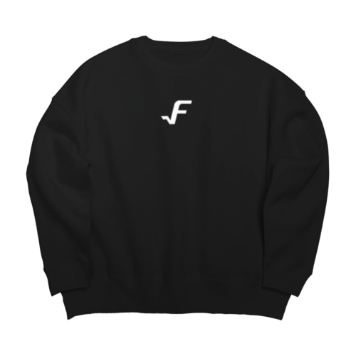 F_Symbol_white Big Crew Neck Sweatshirt