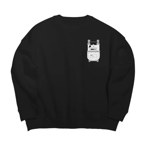 ワンポイントガスメーター Big Crew Neck Sweatshirt