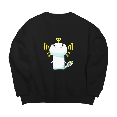 携帯生物デンパールーパー Big Crew Neck Sweatshirt