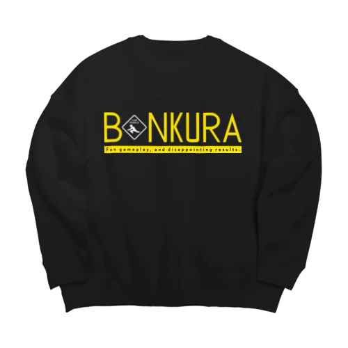 BONKURA TYPO YLW Big Crew Neck Sweatshirt