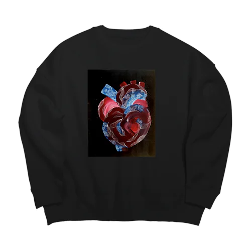 h e a r t Big Crew Neck Sweatshirt