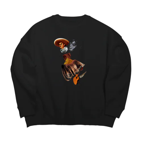 天国ギター Big Crew Neck Sweatshirt