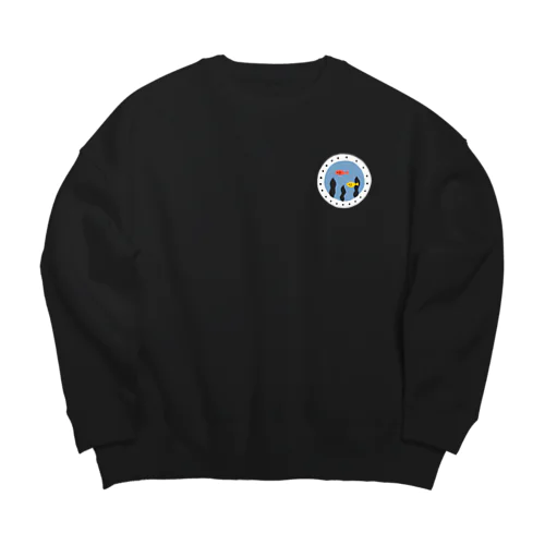 水族館のいきもので数字_0 Big Crew Neck Sweatshirt