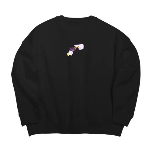 怠け者 Big Crew Neck Sweatshirt