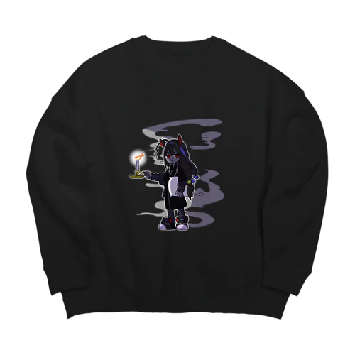 ねむれないナイトメア Big Crew Neck Sweatshirt