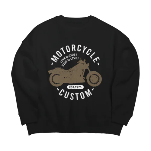 ヴィンテージ バイク Big Crew Neck Sweatshirt