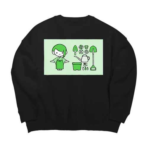 えとっこちゃん（巳） Big Crew Neck Sweatshirt