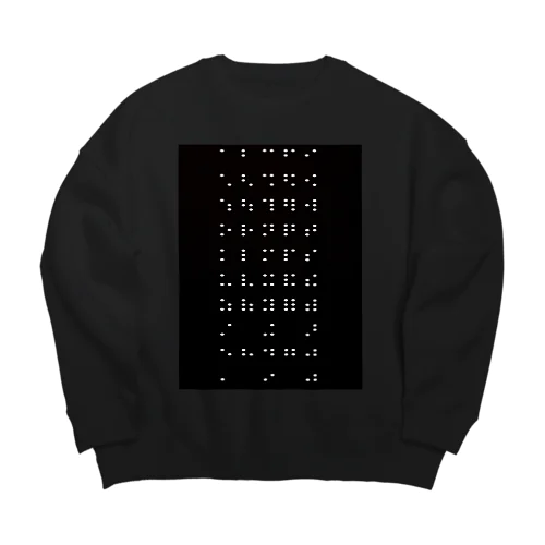 点字。 Big Crew Neck Sweatshirt