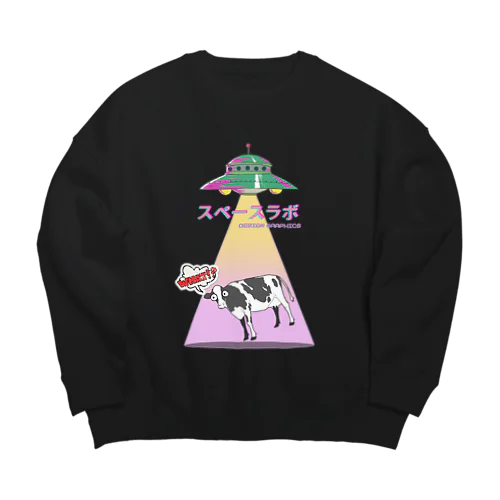 スペース牛 Big Crew Neck Sweatshirt