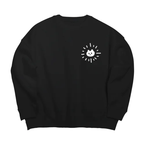 サンシャイン猫 Big Crew Neck Sweatshirt