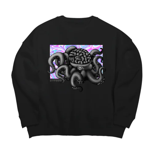 ゆめみるたこさん Big Crew Neck Sweatshirt